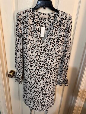 satin long sleeve white dress OSTTY main image 0
